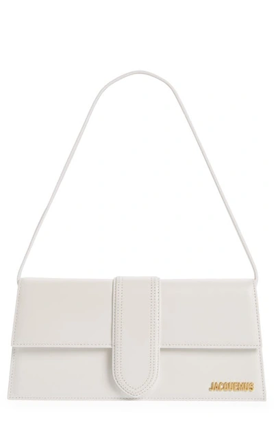 JACQUEMUS JACQUEMUS LONG LE BAMBINO LEATHER SHOULDER BAG
