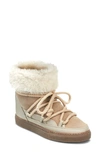Inuikii Classic Rolled-cuff Suede Lace-up Boots In Beige