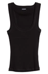 JACQUEMUS LE DÉBARDEUR LOGO EMBROIDERED GROSGRAIN TANK TOP