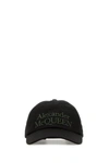 ALEXANDER MCQUEEN ALEXANDER MCQUEEN MAN BLACK COTTON BASEBALL CAP