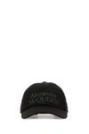 Alexander Mcqueen Man Black Cotton Baseball Cap In Black