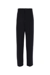 BALENCIAGA BALENCIAGA MAN NAVY BLUE TWILL WIDE-LEG PANT