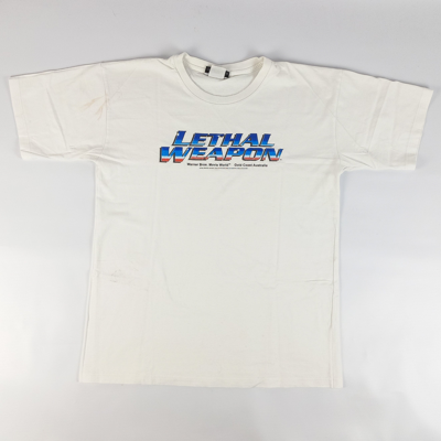 Pre-owned Movie X Vintage Lethal Weapon Vintage T-shirt 2001 In White