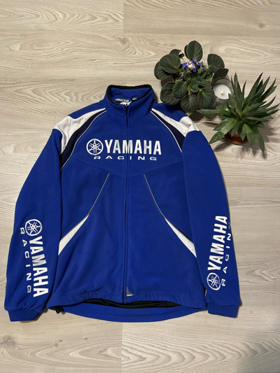 Pre-owned Racing X Yamaha Racing Vintage Fleece Jacket Small In Blue