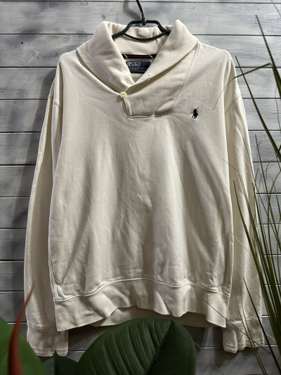 Pre-owned Ralph Lauren Vintage Sweater Polo . Luxury In White