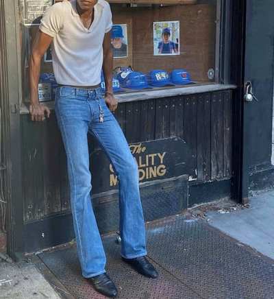 Pre-owned Acne Studios Acne Bootcut Jeans In Blue
