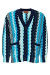 MISSONI MISSONI MAN EMBROIDERED COTTON BLEND CARDIGAN