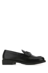 PRADA PRADA WOMAN BLACK LEATHER LOAFERS