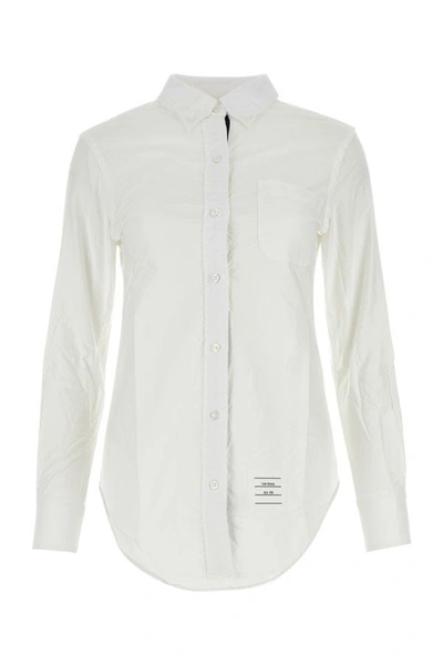 Thom Browne Woman White Oxford Shirt