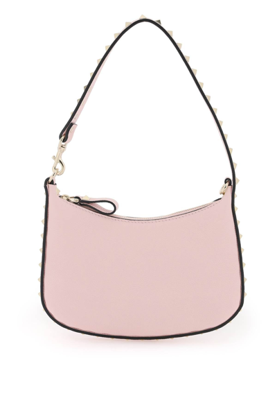 Valentino Garavani Rockstud Mini Hobo Bag In Pink
