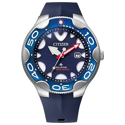 Pre-owned Citizen Promaster Marine Bn0231-01l Eco-drive Solar Men Watch Diver 200m