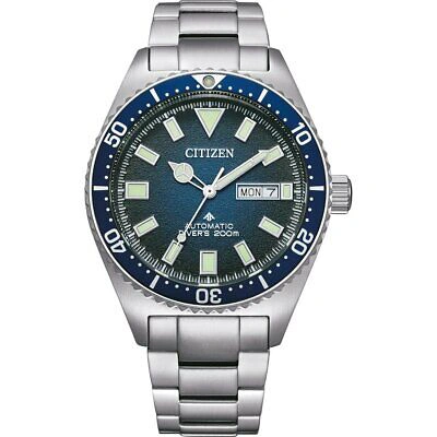 Pre-owned Citizen Silver Mens Analogue Watch Promaster Marine Ny0129-58le