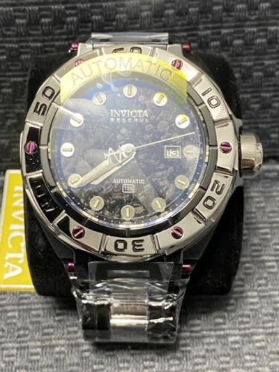 Pre-owned Invicta 53mm Reserve Ripsaw Automatic Carbon Fiber Dial 2 Tone Watch,model38839