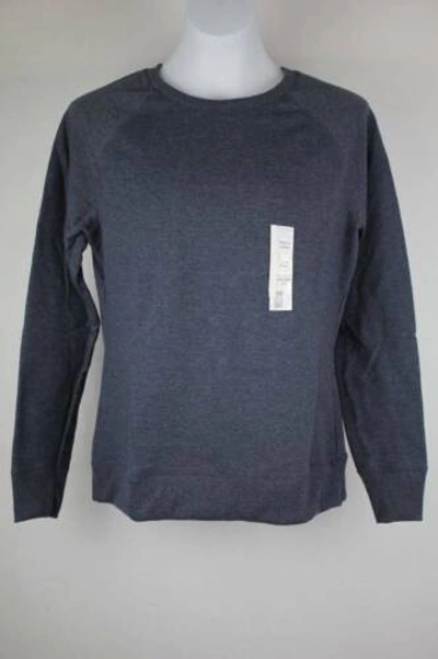Pre-owned Time And Tru Womens Sweatshirt Size Small Fleece Crew Neck Sweats Relaxed Fit Blue