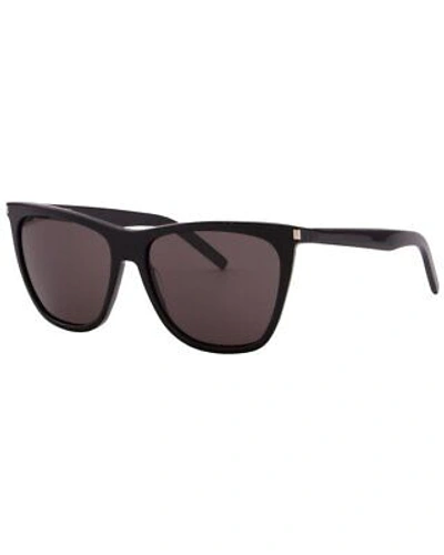 Pre-owned Saint Laurent Unisex 58mm Sunglasses Men's In Gray