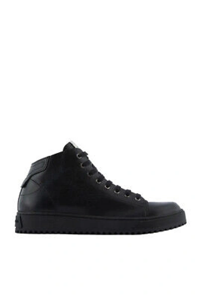Pre-owned Emporio Armani Shoes Sneaker  Man Sz. Us 8,5 X4z101xn163 K001 Black