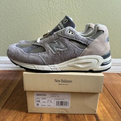 Pre-owned New Balance Balance 990v2 X Teddy Santis Marblehead Incense M990td2 Men's Size 10 In Gray