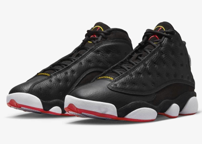 Pre-owned Jordan Nike Air  Retro 13 Shoes Playoffs Black Red 414571-062 Men's