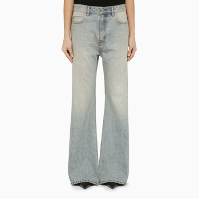 Balenciaga Denim Flared Jeans In Blue