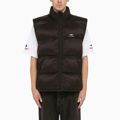 Balenciaga Icon 3 B Sport Down Waistcoat Black