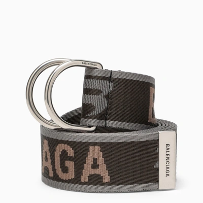 Balenciaga Khaki D Ring Belt In Multicolor