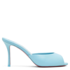 CHRISTIAN LOUBOUTIN ME DOLLY 85 BLUE LEATHER MULES