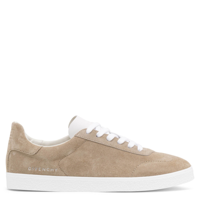 GIVENCHY TOWN LOW-TOP BEIGE SUEDE SNEAKERS