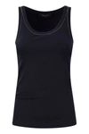 Fabiana Filippi Studed Scoop-neck Tank Top In Blue