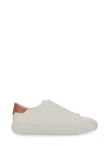Michael Michael Kors White Cow Leather Sneakers With Textured Sole In White