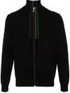 PS BY PAUL SMITH PS PAUL SMITH SPORTS STRIPE ORGANIC COTTON CARDIGAN