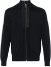 PS BY PAUL SMITH PS PAUL SMITH SPORTS STRIPE ORGANIC COTTON CARDIGAN