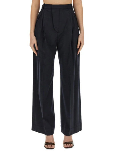 Victoria Beckham High-waisted Wide-leg Trousers In Blue