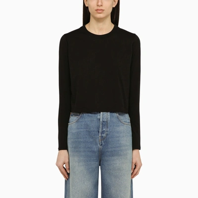 Loulou Studio Crew-neck Jumper In Black