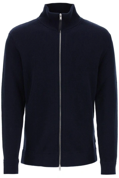 Maison Margiela Martin Margiela Black Ribbed-knit Zip-front Cardigan