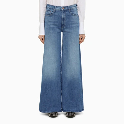 Mother The Undercover High-rise Wide-leg Jeans In Blue