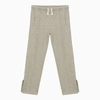 PALM ANGELS PALM ANGELS GREY JOGGING TROUSERS WITH LOGO