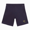 PALM ANGELS PALM ANGELS NAVY BLUE COTTON SHORTS