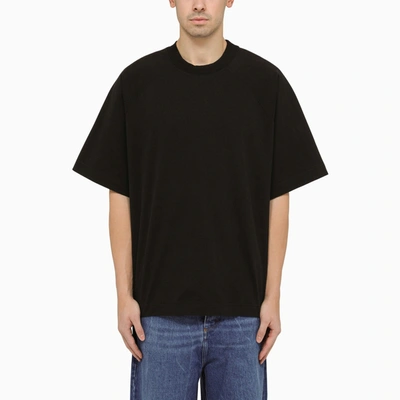 Studio Nicholson Black Oversize Crewneck T-shirt