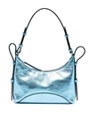 Zanellato Mita Bag In Blue Laminated Leather In Clear Blue