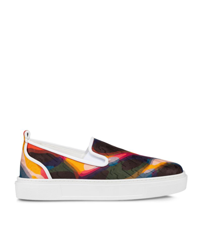 Christian Louboutin Adolon Boat Slip-on Sneakers In Multi