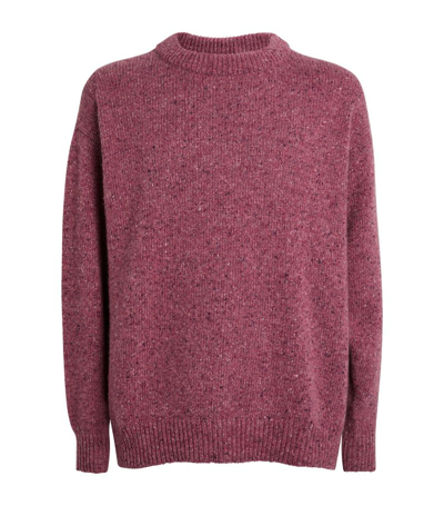 Begg X Co Cashmere Crew-neck Sweater In Pink