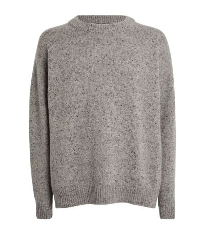 Begg X Co Cashmere Crew-neck Sweater In Grey