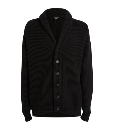 Begg X Co Cashmere Shawl-collar Cardigan In Black