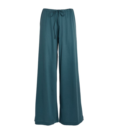 Zimmerli Sea Island Pyjama Bottoms In Blue