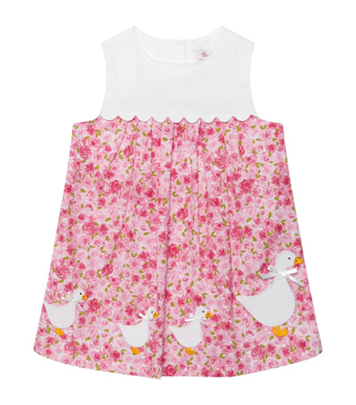 Trotters Floral Duck Dress (3-24 Months) In Multi