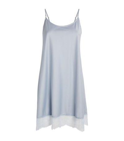 Zimmerli Cotton Nightie In Blue