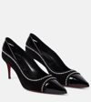 CHRISTIAN LOUBOUTIN DUVETTE STRASS 70 PATENT LEATHER PUMPS