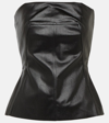 Rick Owens Black Porterville Coated Denim Top In Black