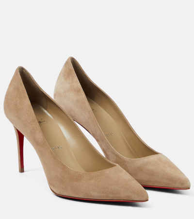 CHRISTIAN LOUBOUTIN KATE 85 SUEDE PUMPS
