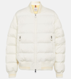 Moncler Down-filled Bomber Jacket In White